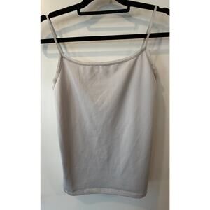 Ann Taylor Grey/ Silver Camisole Slip Shirt Tank Top Womens Medium